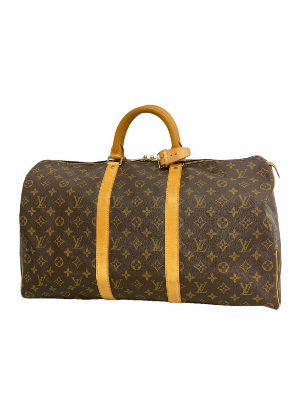 Louis Vuitton Boston Bag Monogram Keepall 50 Brown
